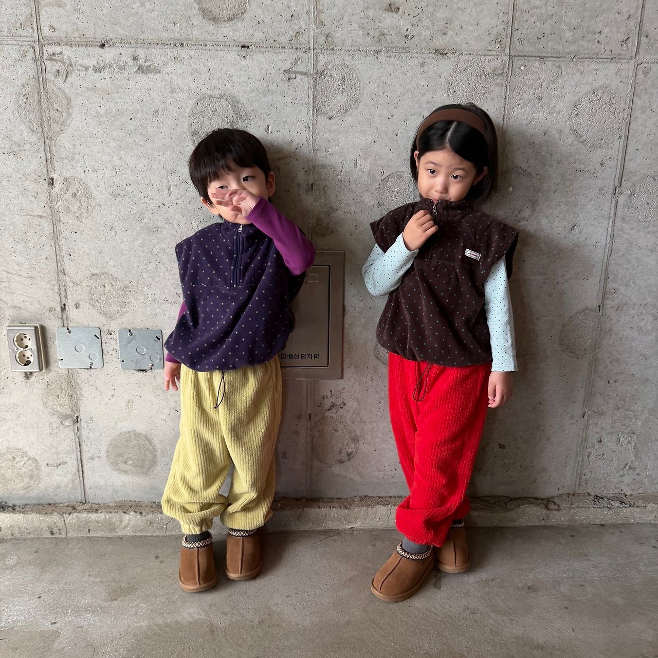 PIE［取寄］dot fleece vest 26winter