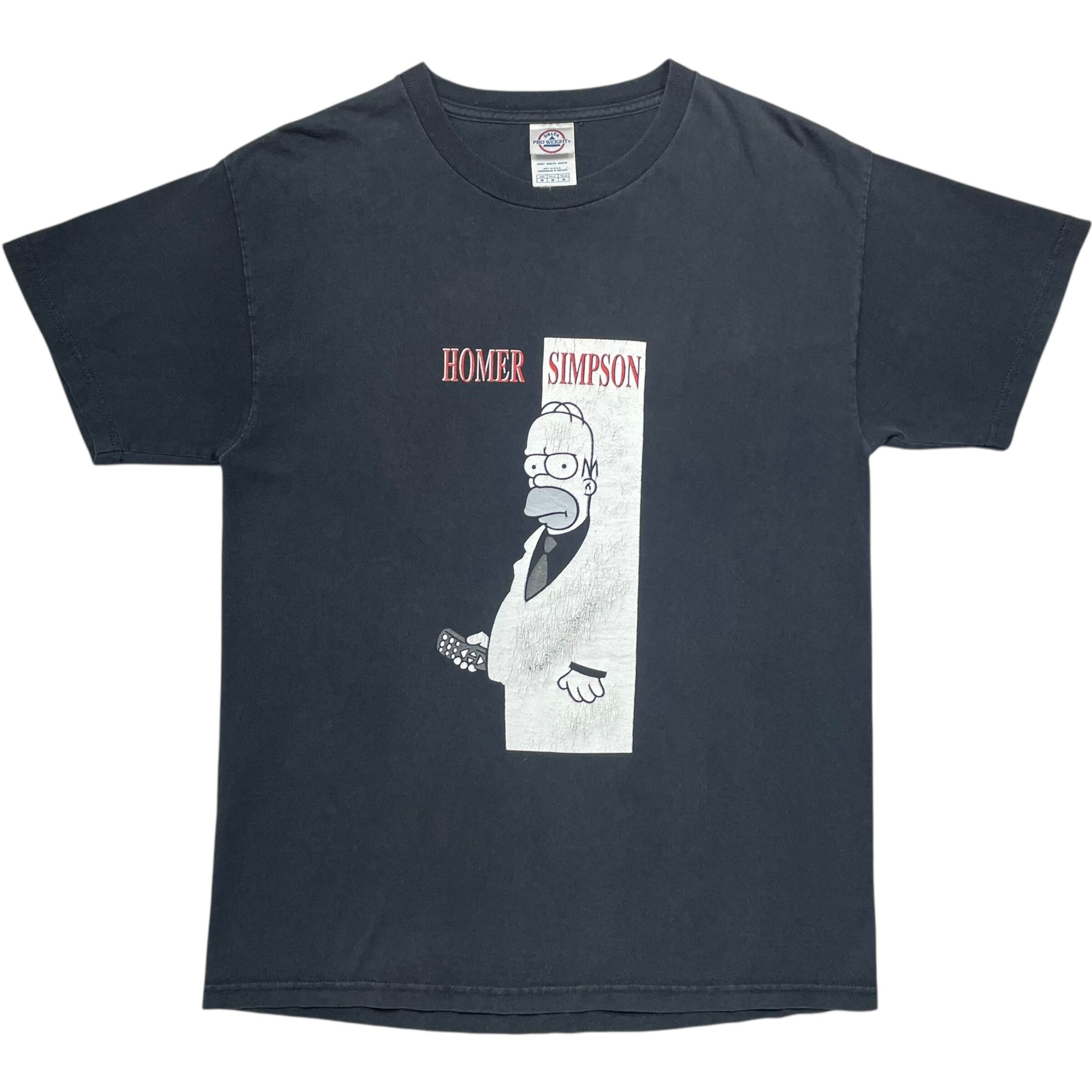 《M》DELTA デルタ パロディ Tシャツ シンプソンズ スカーフェイス フロントプリント ブラック no.7833