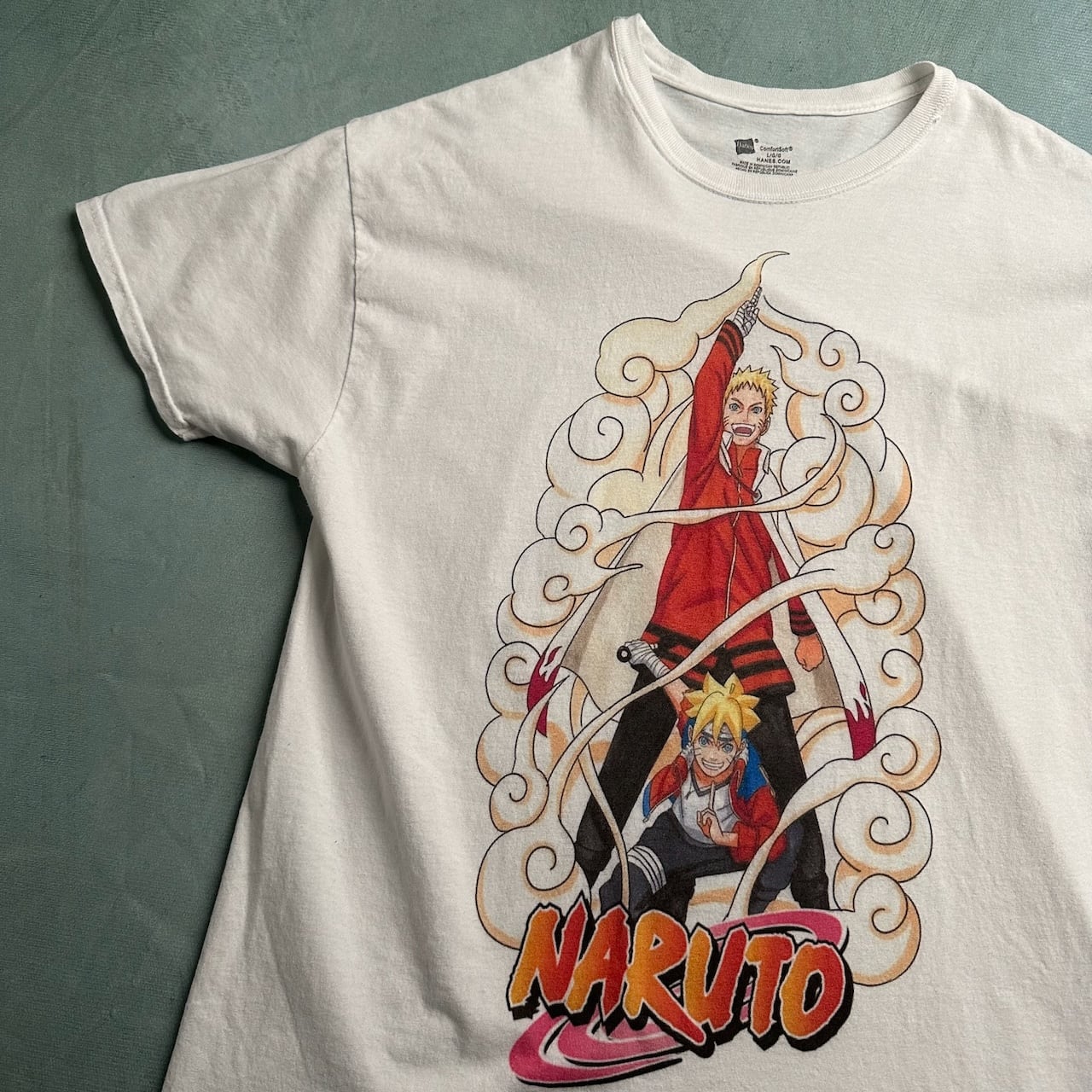 BORUTO NARUTO ボルト ナルト アニメTシャツ 白 | RUFFY