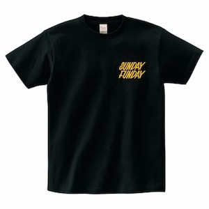 Tシャツ（ブラック）【ロゴ：イエロー】