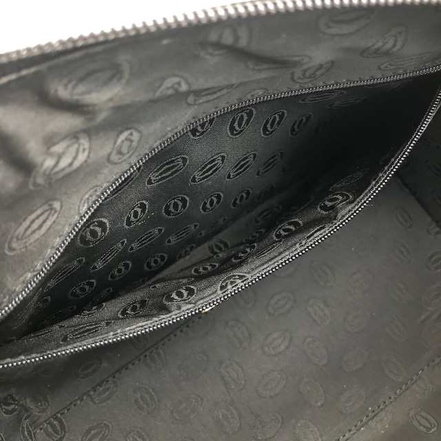 Cartier カルティエ マストライン ハンドバッグ ブラック ロゴ レザー ミニボストン vintage ヴィンテージ オールド 54d4j7