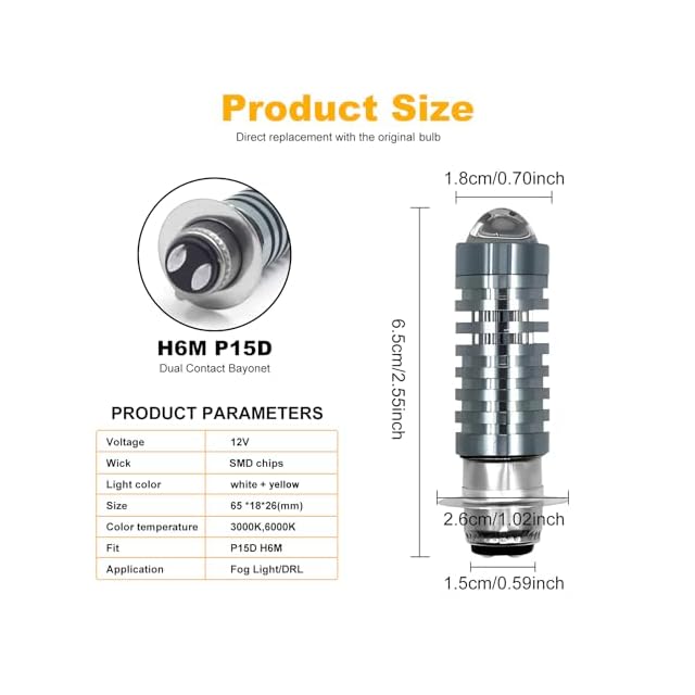 在庫セール』X-STYLE P15D 25-1 LEDヘッドライト 黄 白 2色 Hi/Lo切替