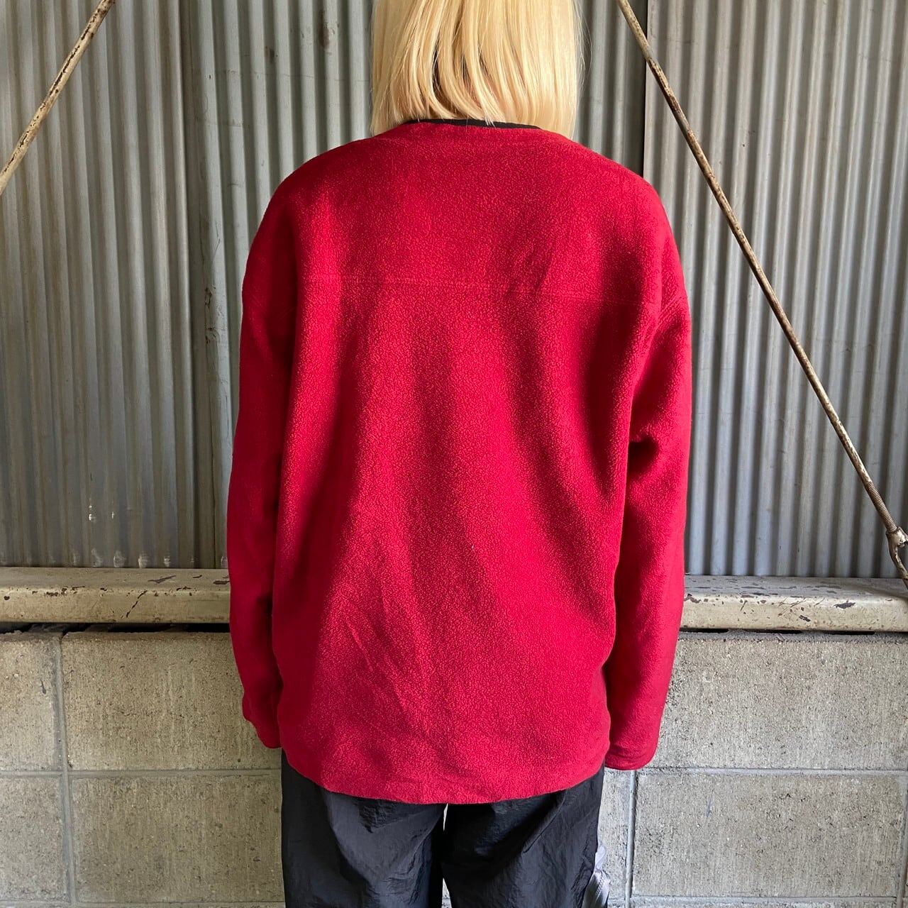 00年代 OLD GAP オールドギャップ Vネック フリースプルオーバー 