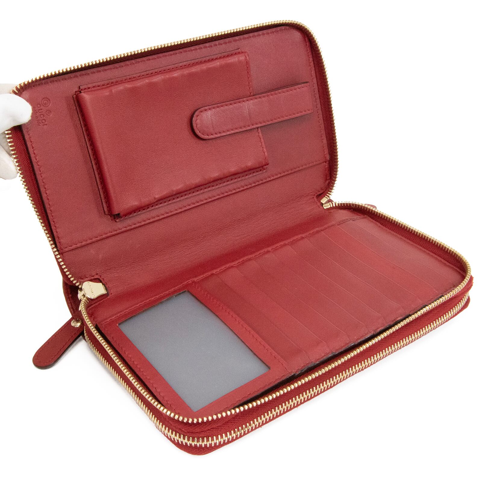 本物 送料無料 グッチ 長財布 ダブルファスナー トラベルケース メンズ