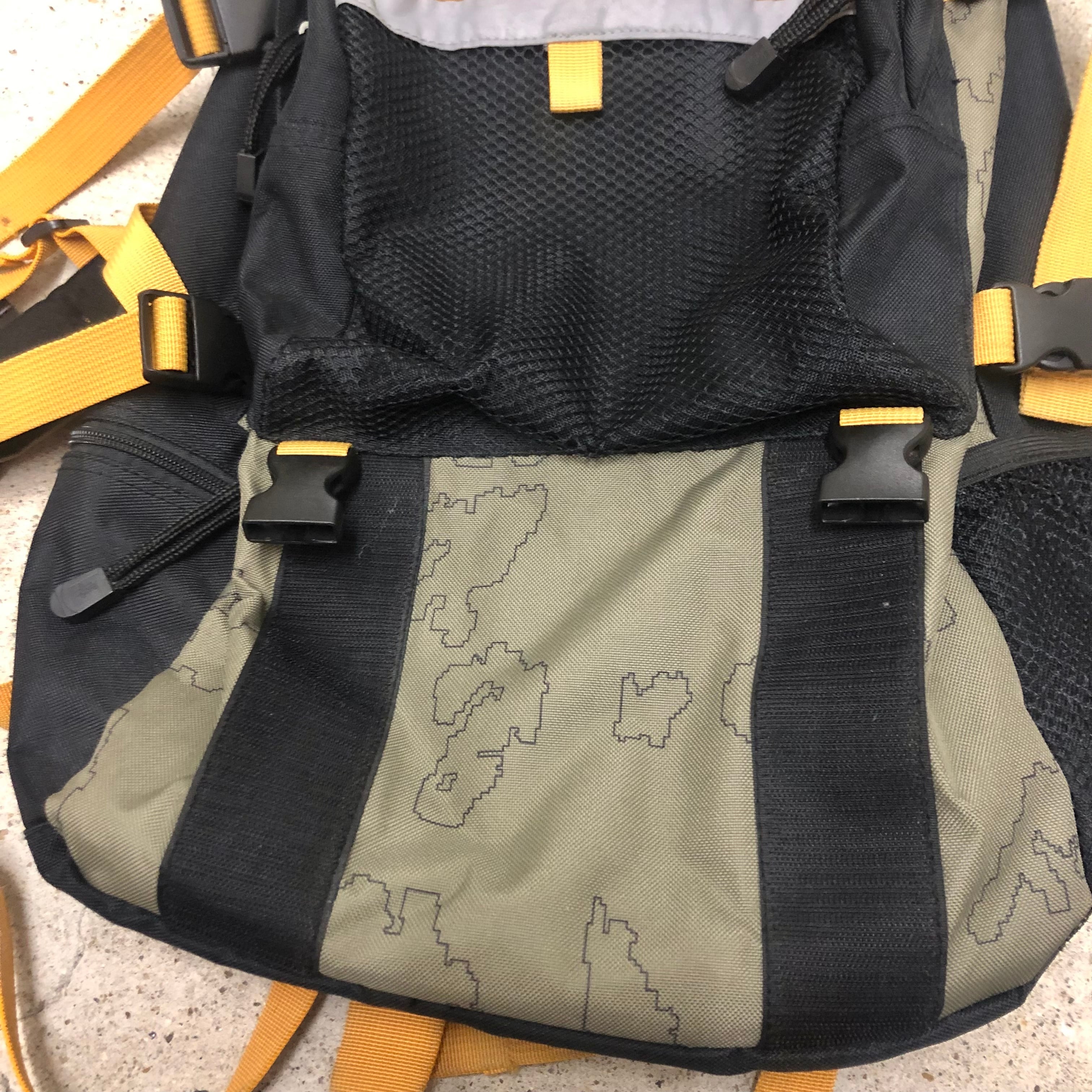 90s OLD STUSSY/2WAY BACKPACK/紺タグ/バックパック/カーキ/総柄