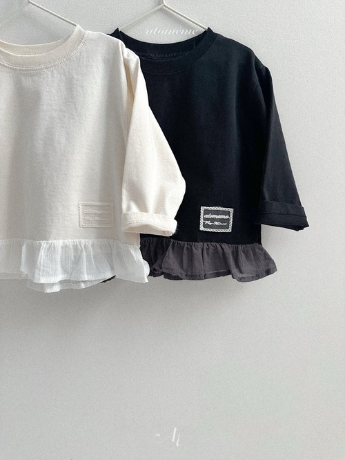 《即納》送料無料【atomeme】say frill t-shirt