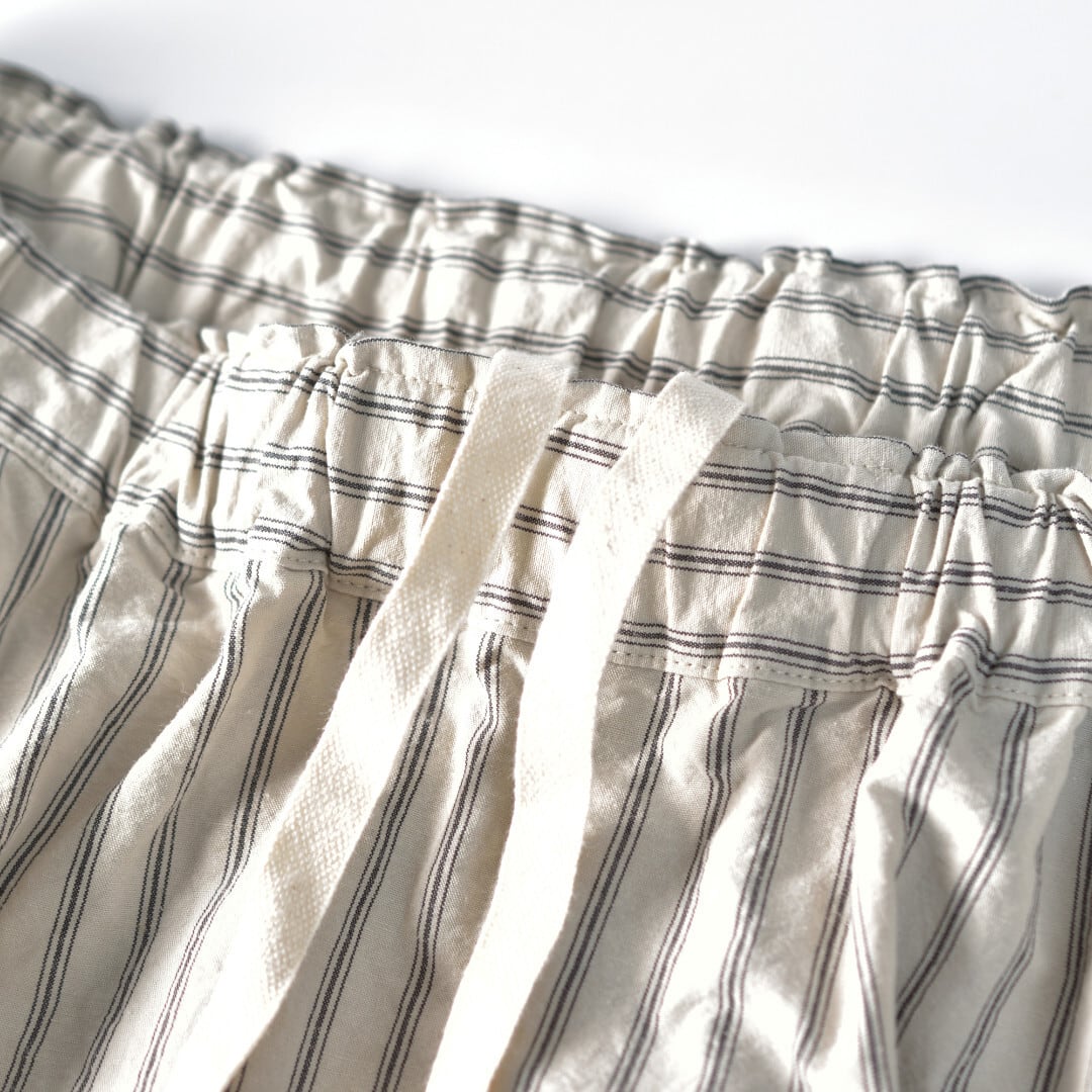 prit プリット コットンリネンウェザー近江晒加工 ペンギンパンツ・ワークストライプ【送料無料】