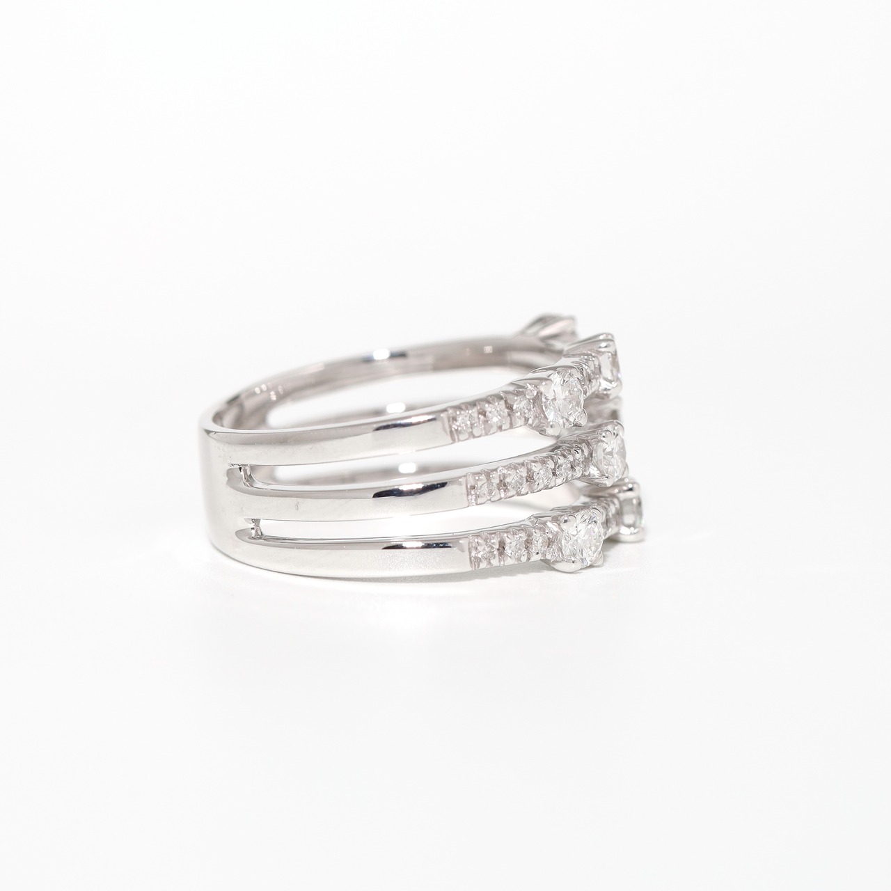 ダイヤモンド デザインリング K18(WG) / 1.000ct