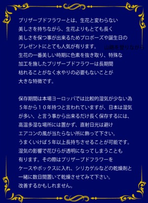 枯れないお花、青バラ３本のプリザーブドフラワー ボックス入り　花言葉は【夢は叶う】恋人や友人にサプライズなプレゼントに最！花言葉TAG無料！