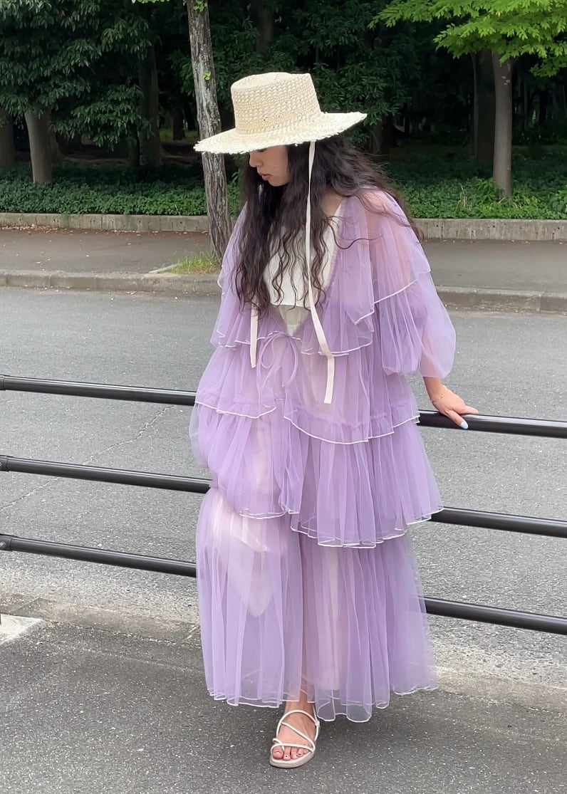 RANUN MELLOW / MAUVE × SILVER | ORIENT MILLINERY