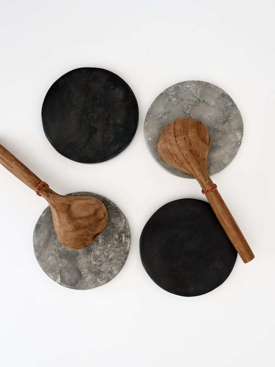 コースター 黒 / Marble Coaster Black | Sensitivity and Boldness