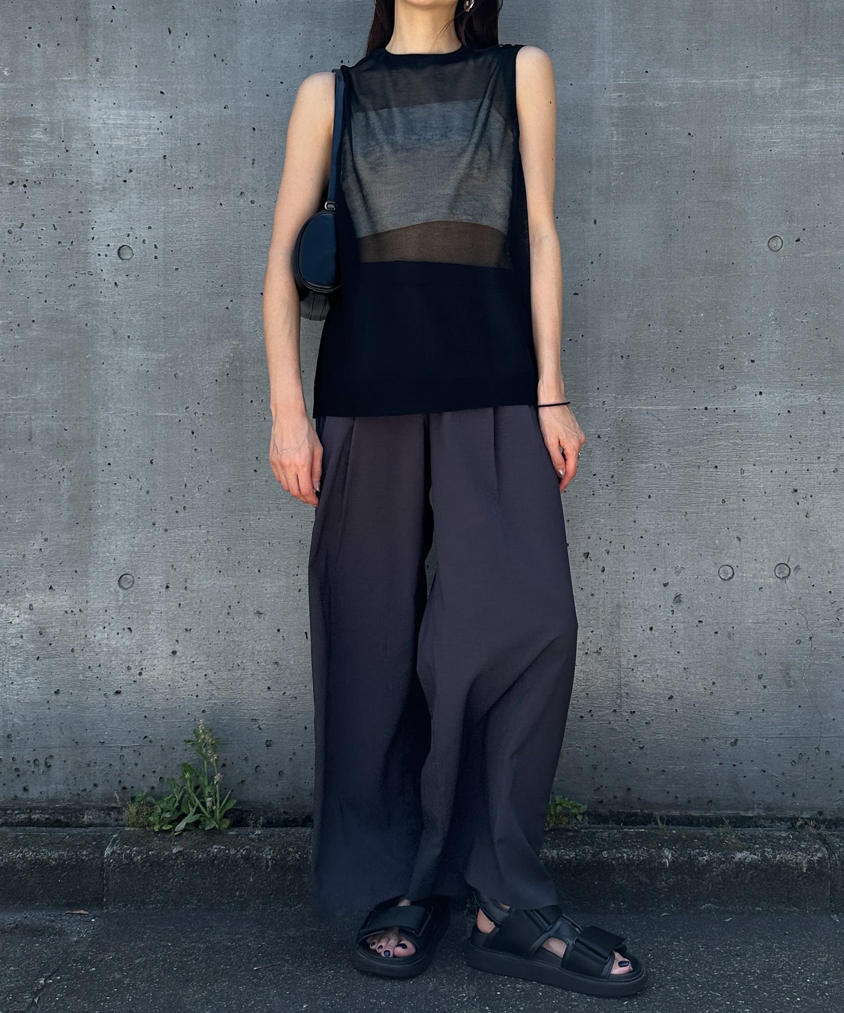 mii　スカーフなし　シアースリーブトップス WOMEN その他のトップス