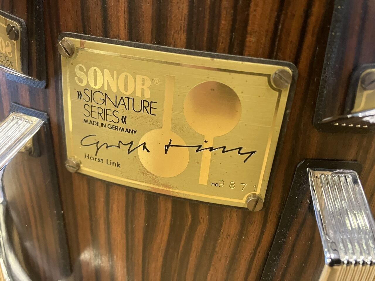 極上VINTAGE]SONOR HLD580 EB Signature Horst Link Snare Drum 14