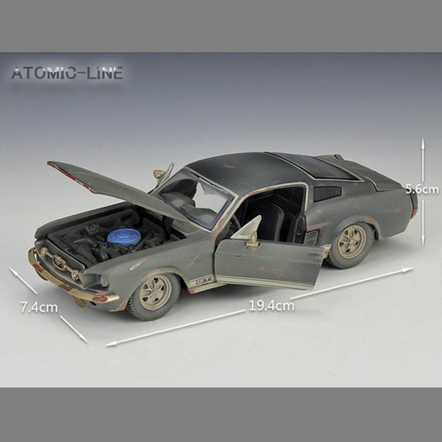 1967年式 フォード マスタング GT 1/24 ミニカー 合金モデル 模型 ジオラマ ブリット マックイーン