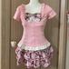ゆめかわ♡ピンクトップス＆ティアードスカート　set80