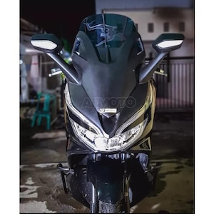 HONDA PCX160 PCX125 カスタム フロント ベイビーフォルツァ ウィンドシールド ウインドシールド サイドミラーセット