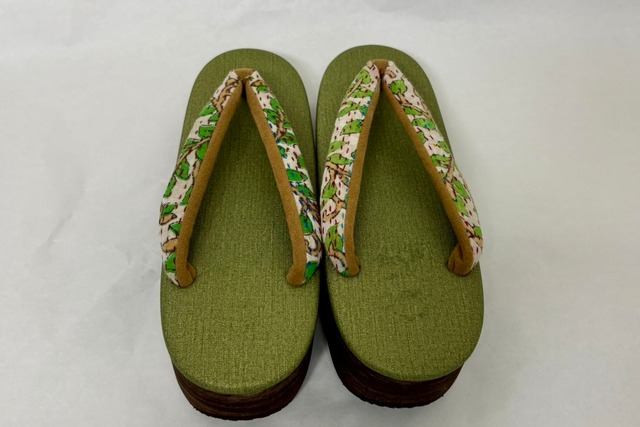 ミエコミンツオリジナル鼻緒　カレンブロッソ Mサイズ   グリーン