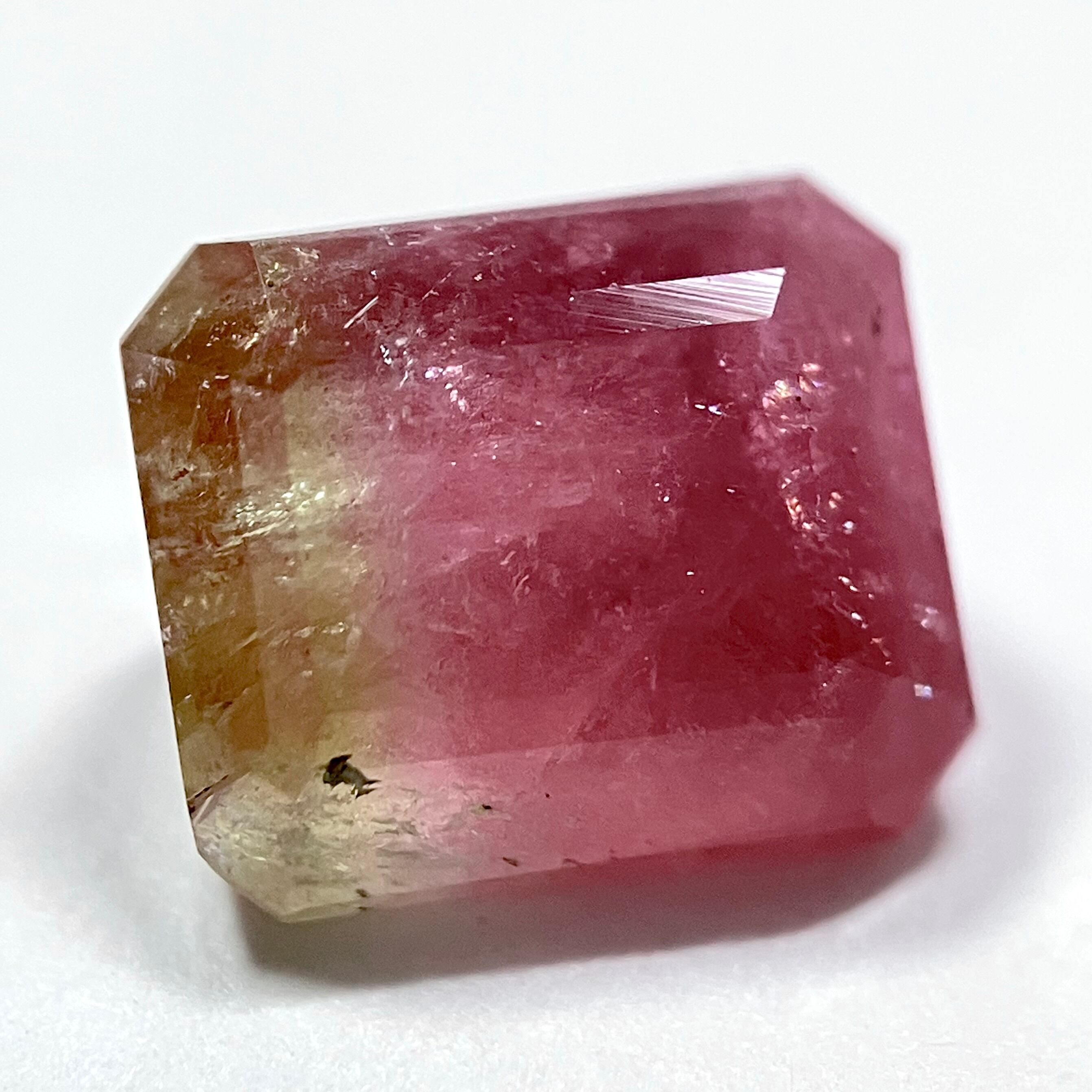 H054 天然パーティカラードトルマリン 3.650ct ハート | Petal Gem