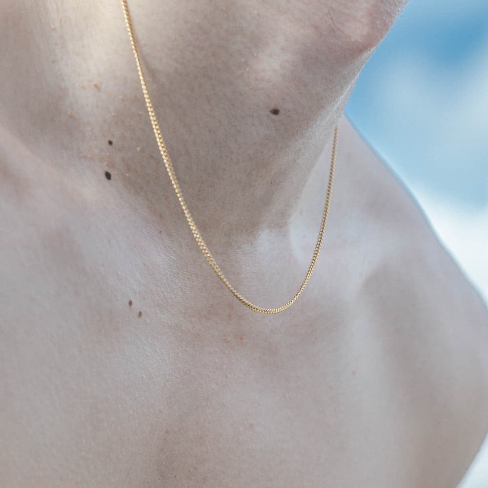 thin chain necklace (gold) #n62 | garcia