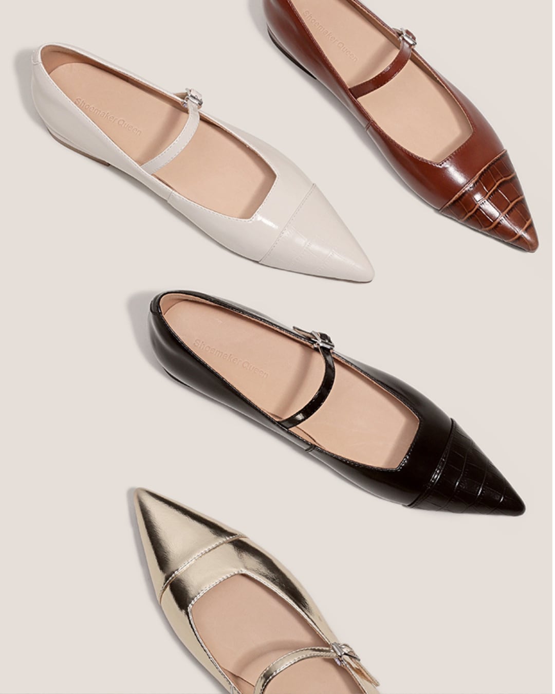 ポインテッドメリージェーンシューズ G25104