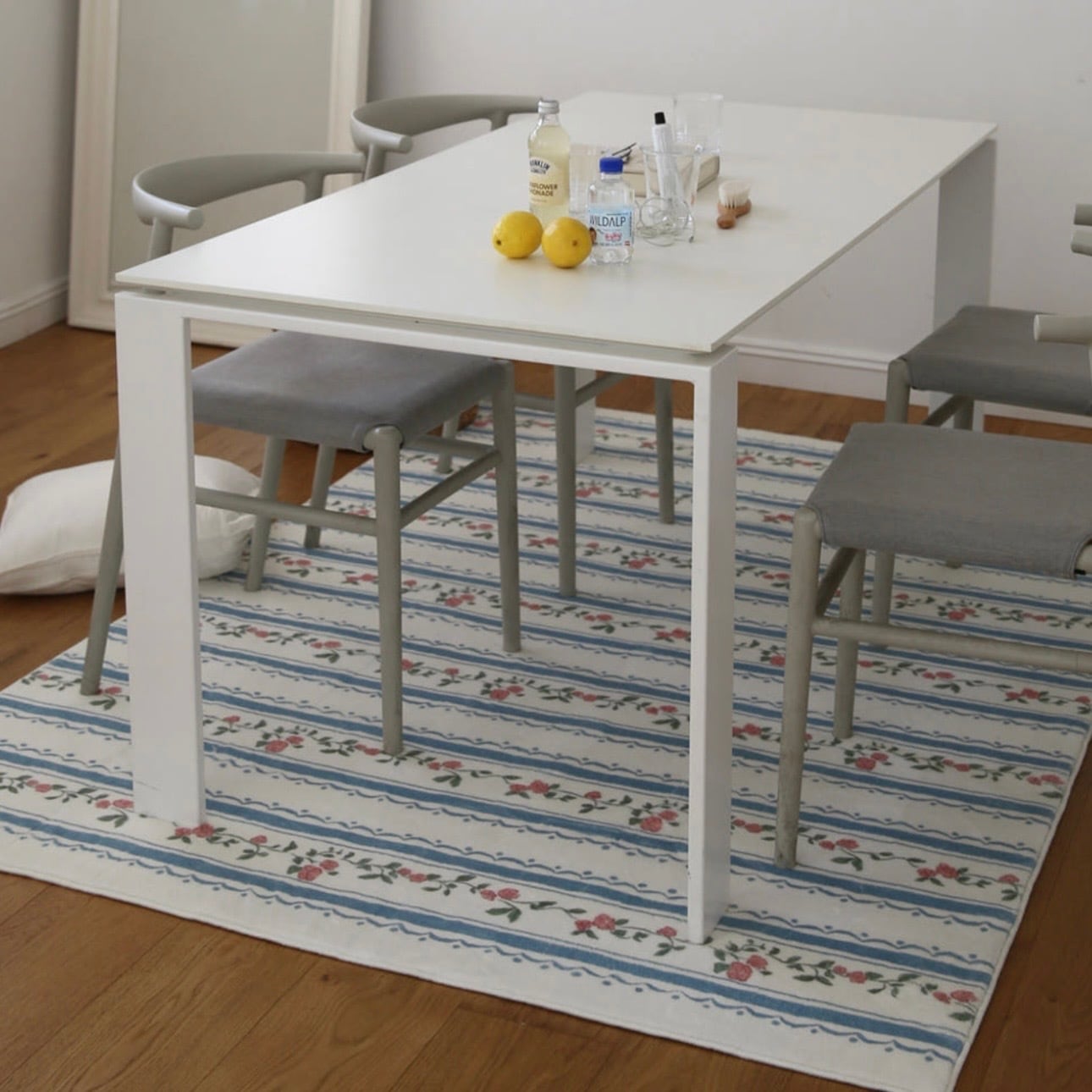 velnia floral rug 4size / ヴェルニア フローラル ラグ カーペット