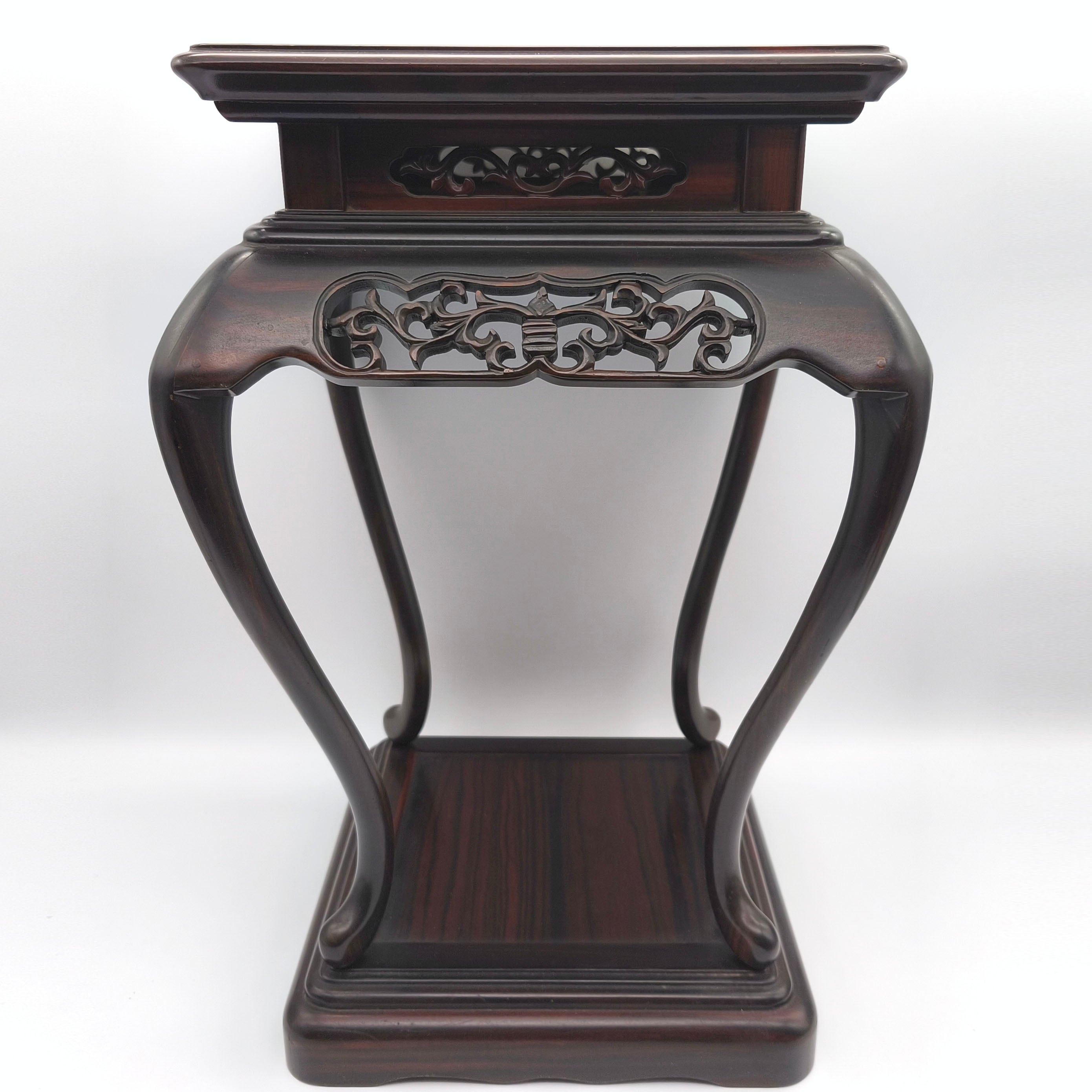 香炉 香炉台 黒檀調・香炉台・飾り台・No.200628-35・梱包サイズ100