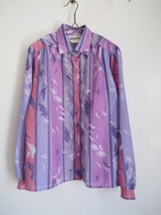 ~1980’s CANADA Abstract Pattern Polyester Shirt