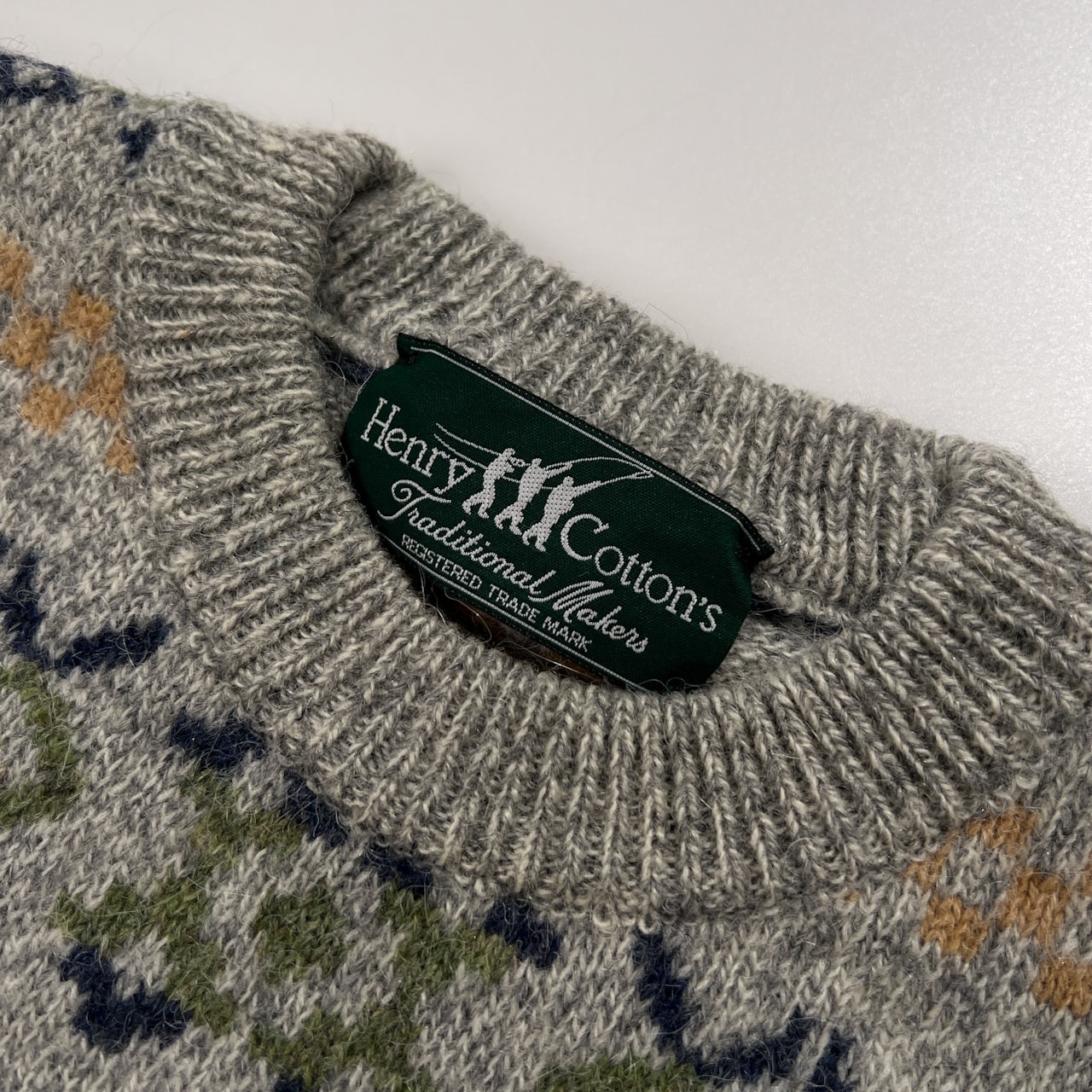 90s Henry Cotton's ヘンリーコットンズ フェアアイル ウールニットセーター サイズ M /レナウン/日本製/メンズ/ビンテージ
