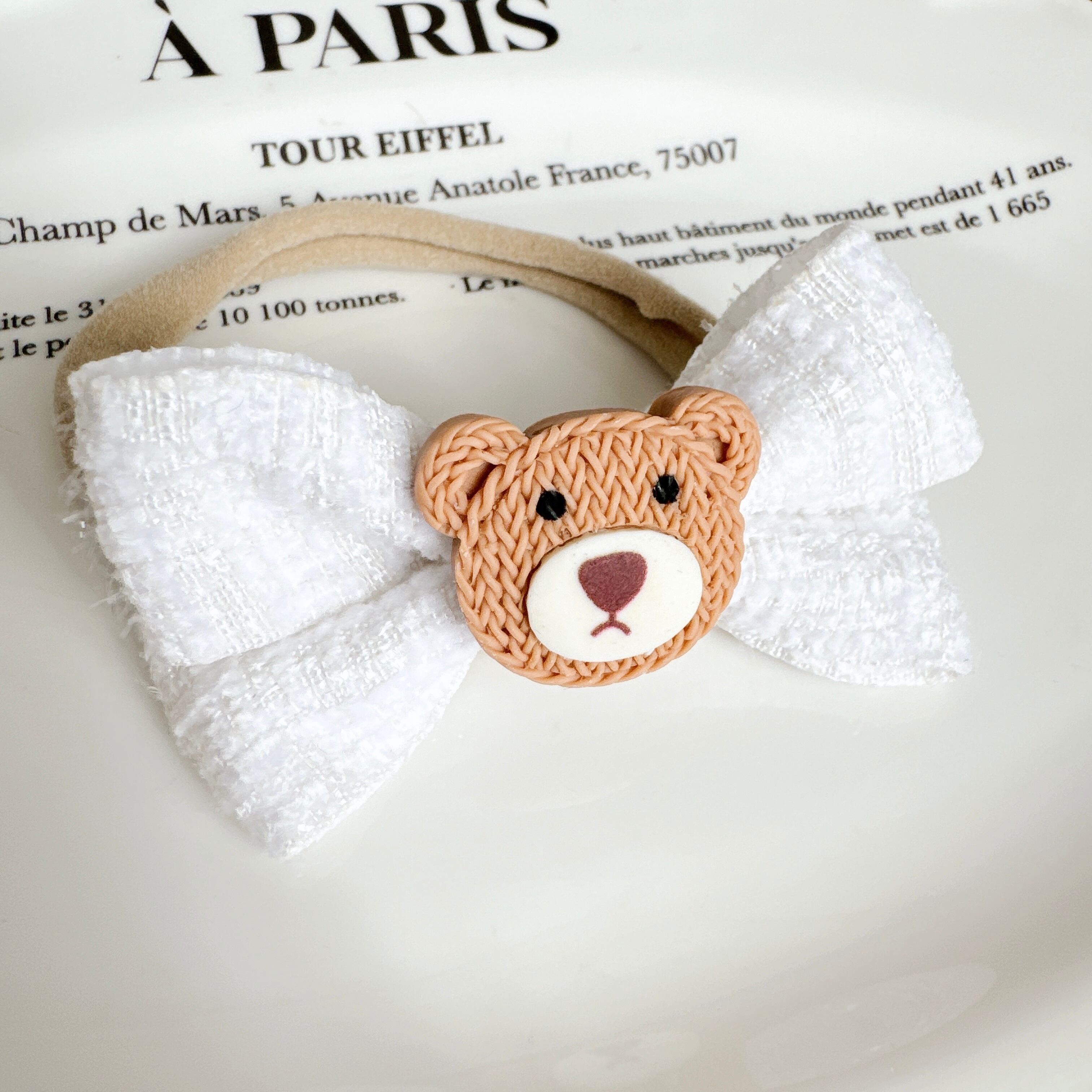 クマさんリボンヘアバンド