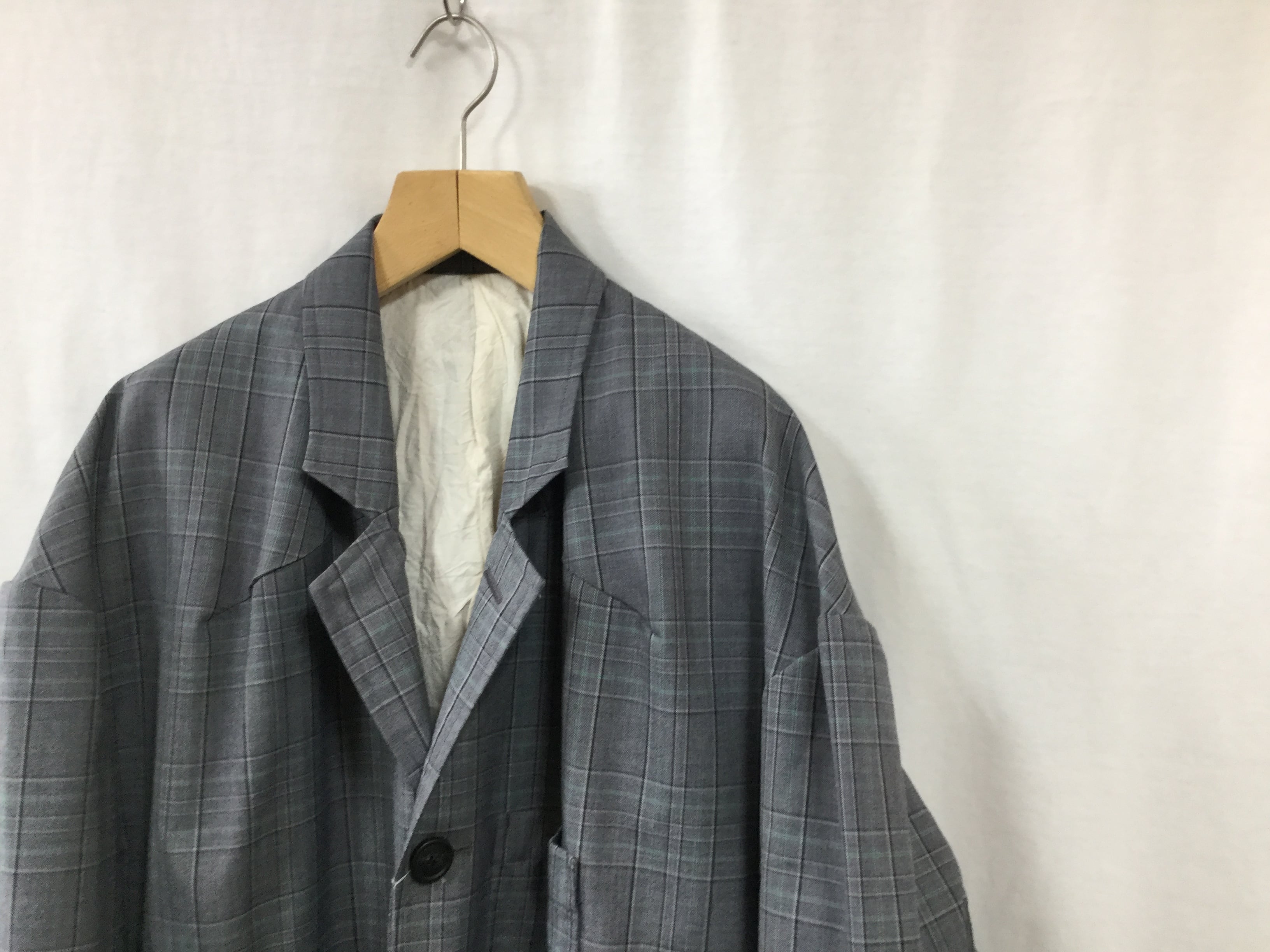 HOMELESS TAILOR”SAMO JACKET GRAY CH” | Lapel online store