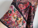 ITALY Vintage Paisley & Floral Pattern Large Scarf／90cm