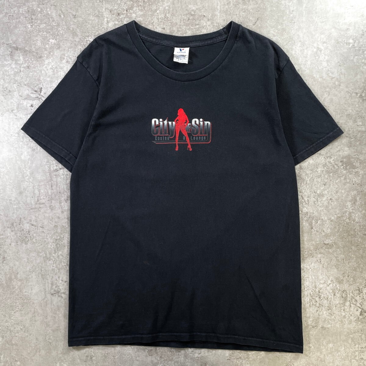 City of Sin Casino & Lounge セクシーガール プリントTシャツ メンズL