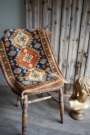【957】Vintage Persian Yalameh rug 1980's