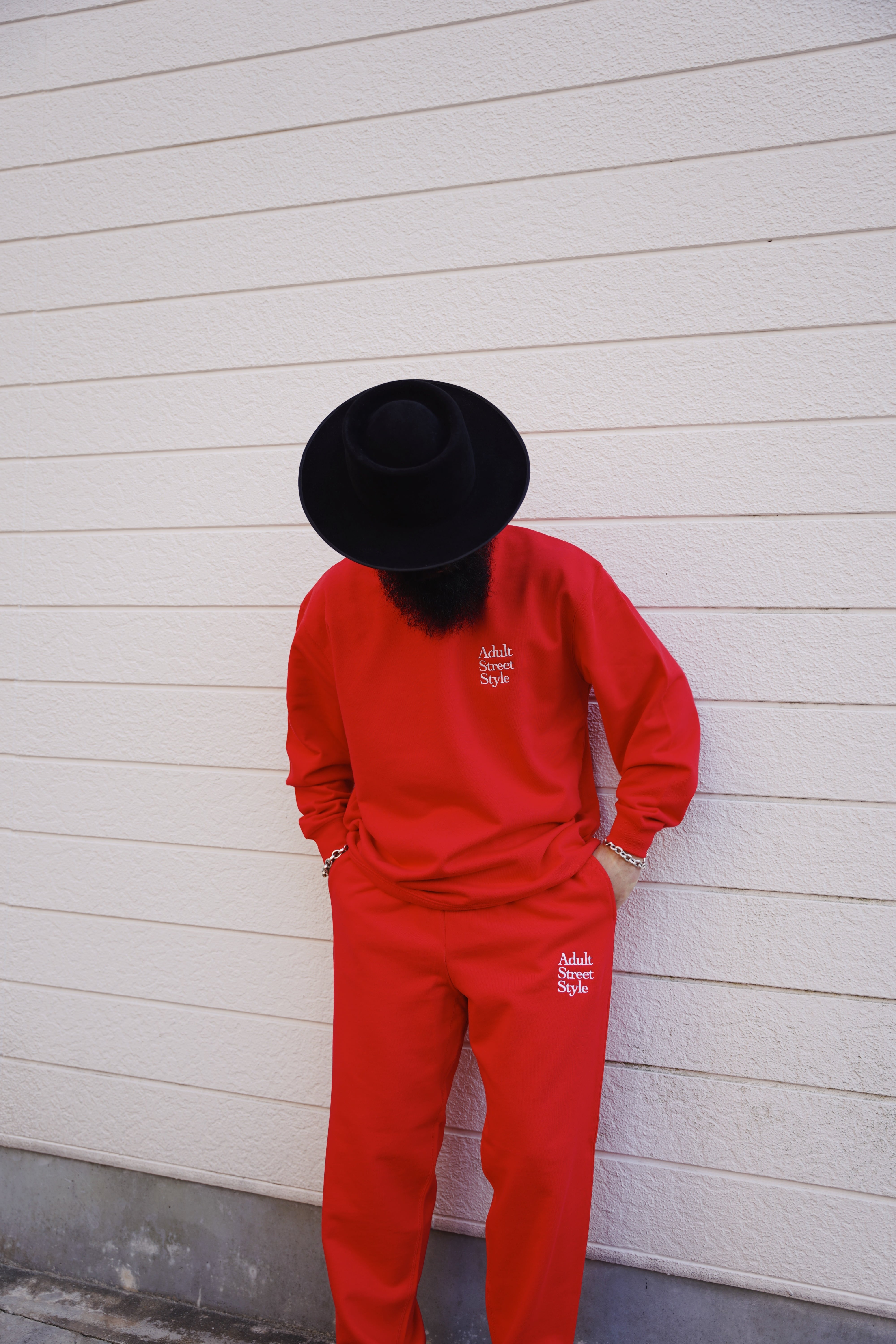 MM ASS TEAM SWEAT SETUP RED | BEARD ROOM