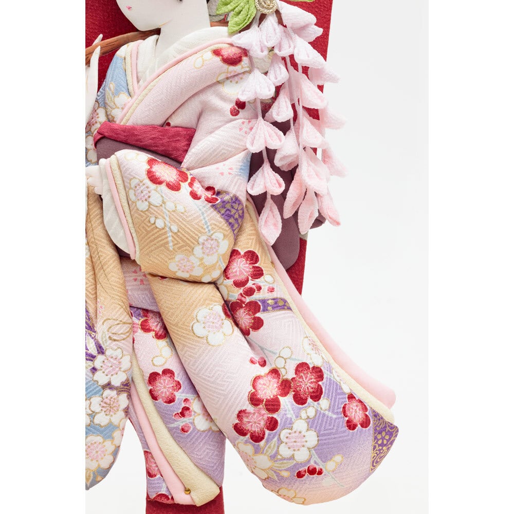 羽子板 | 久月 藤娘友禅 タモアクリルケース| 初節句 正月飾り