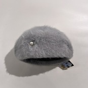 未使用品 ANGIOLO FRASCONI アンジオーロフラスコー二 アンゴラ混 ファー ハット 帽子 /イタリア製/レディース