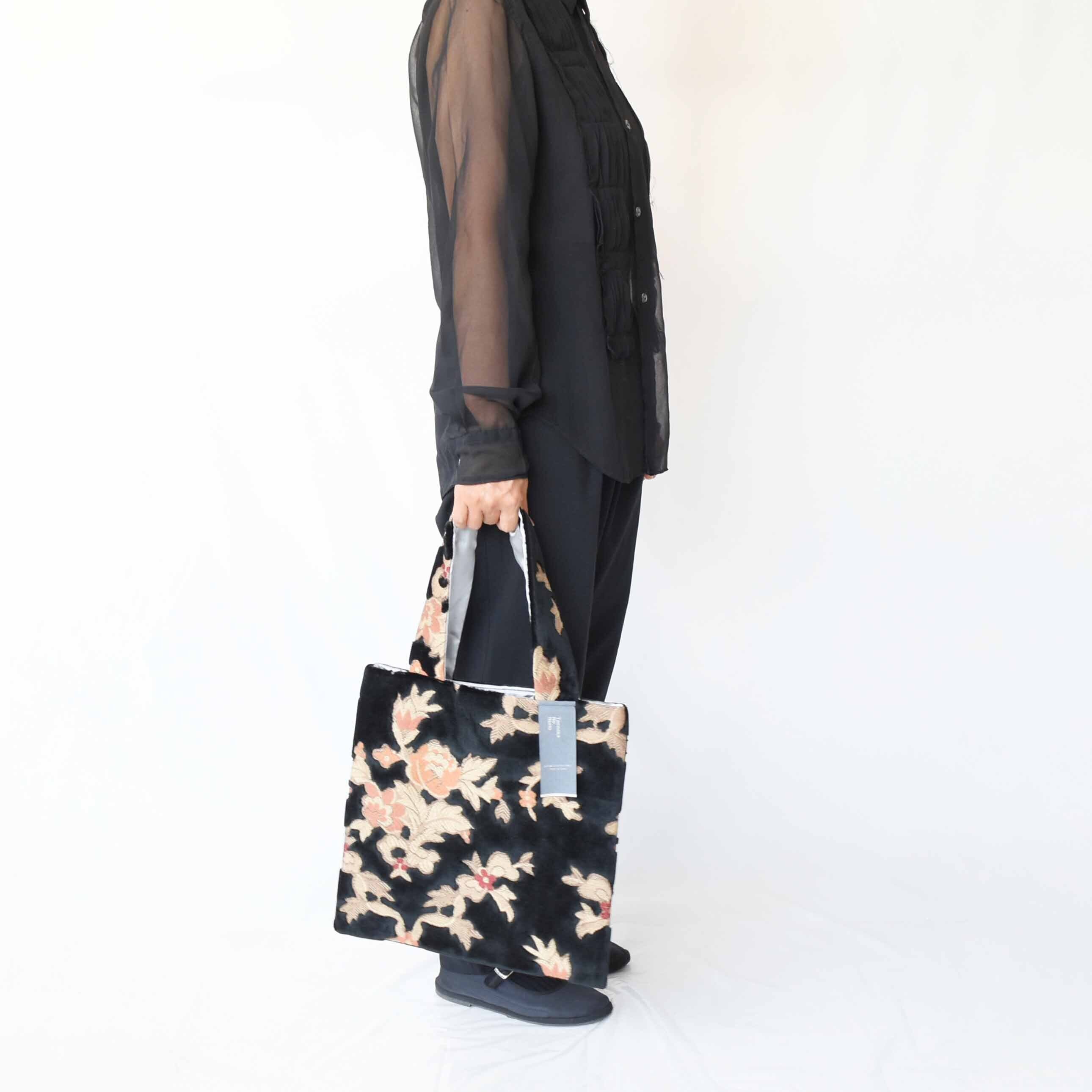 スクエアバッグ【Mサイズ】ネオプリンセス ブラック | Taenaka No Nuno