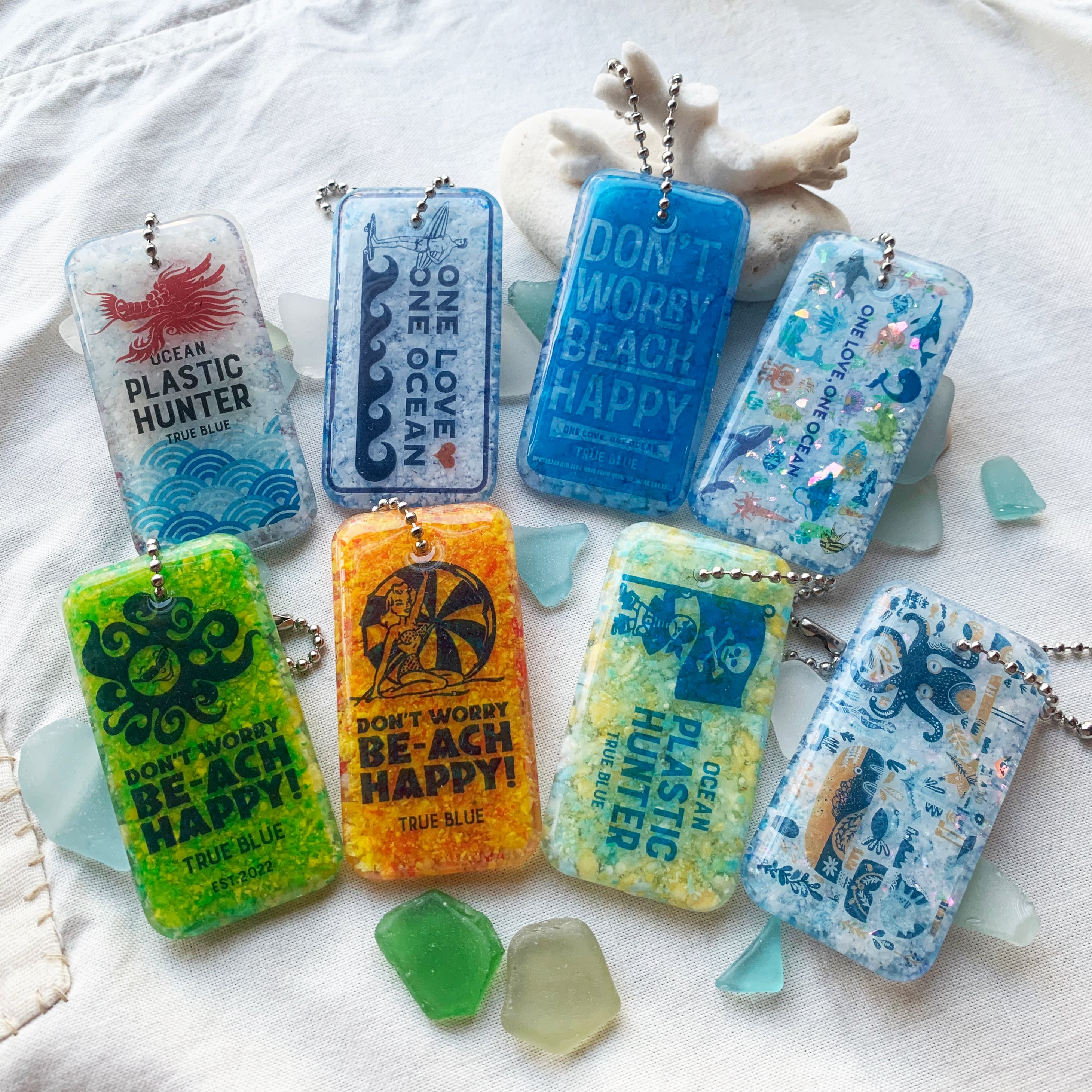 海洋プラチップキーホルダー ＜ロング＞ | TRUE BLUE