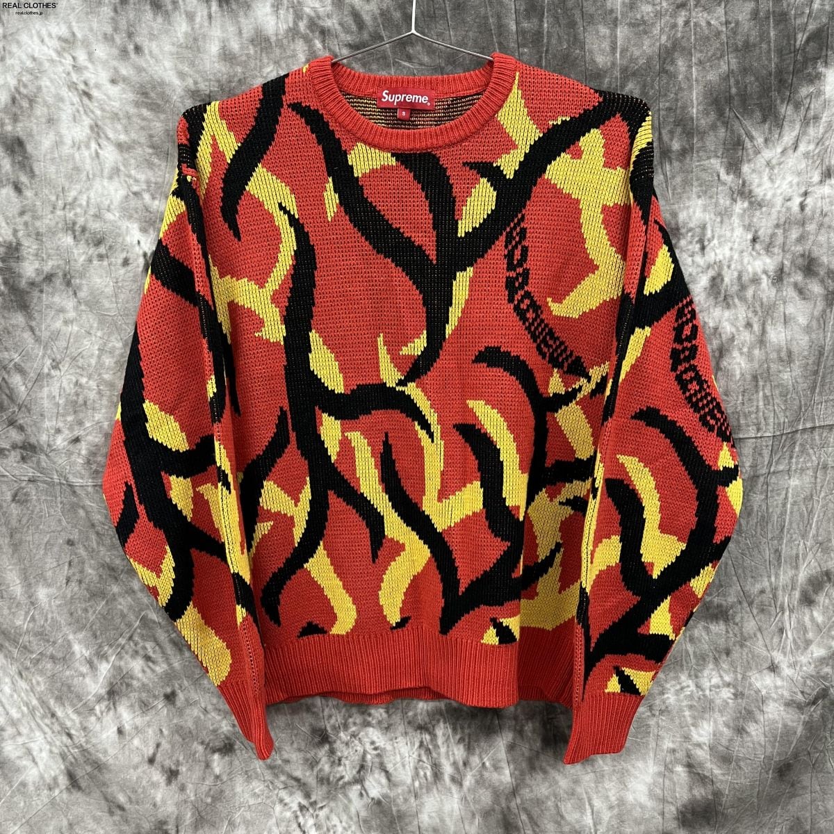 supreme tribal camo sweater M