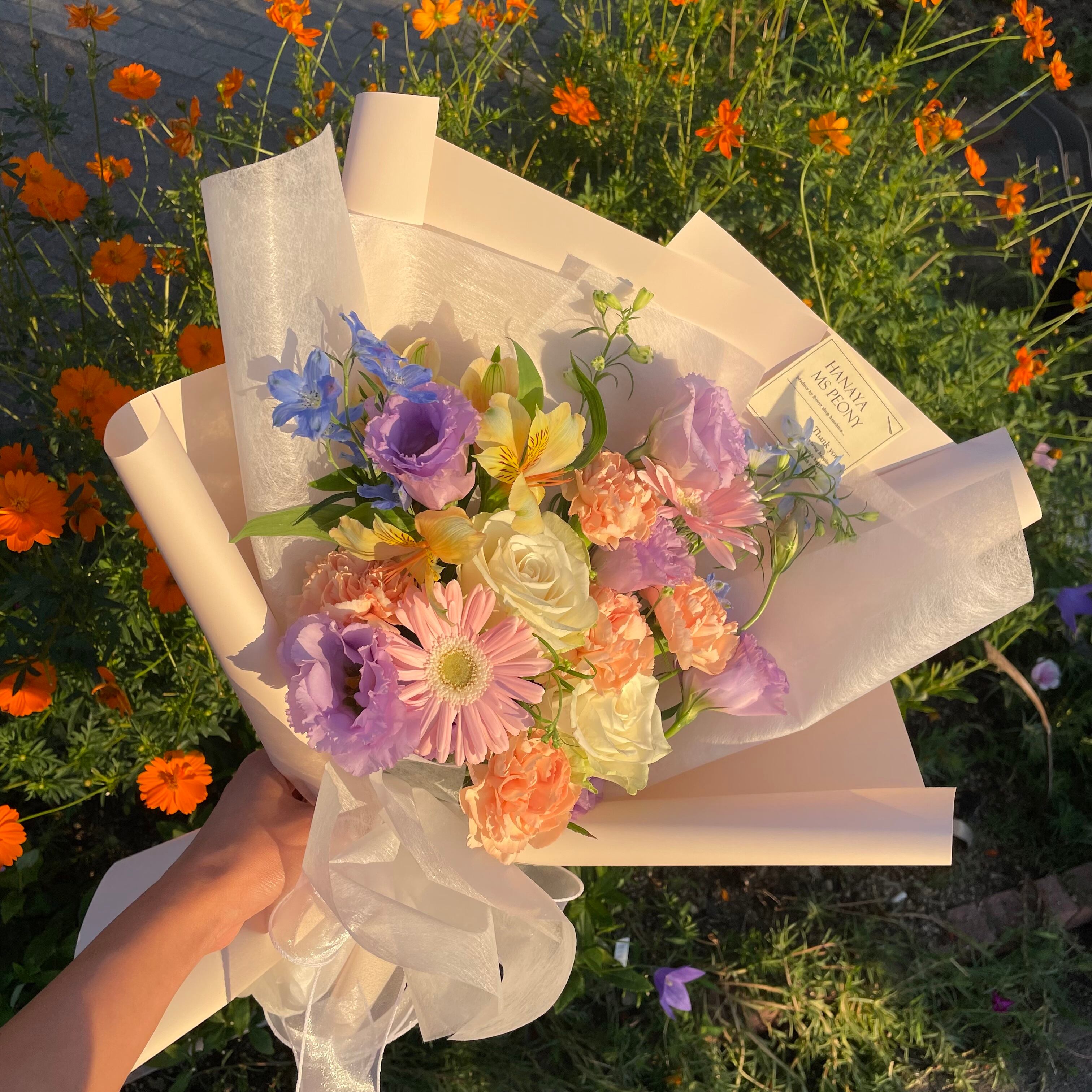 生花Korean style bouquet 7色 | Ms Peony