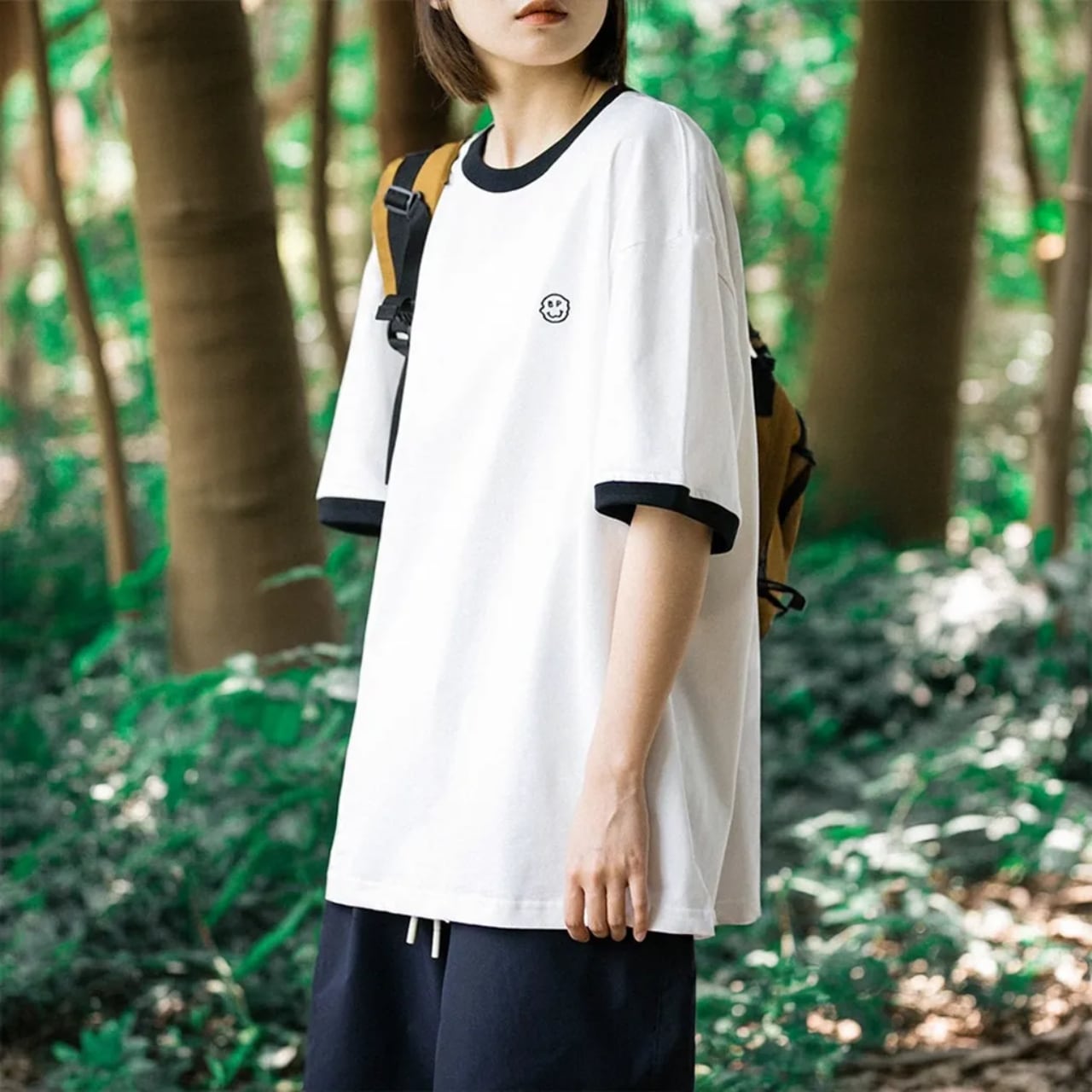 Crew Neck Short Sleeve T-Shirt ‐4col‐ A0422