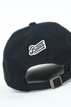 b"LA"zz 3D Low Profile Cotton dad Cap [BLACK x SILVERGRAY]