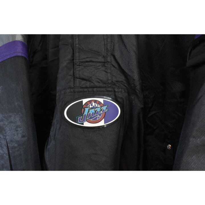 【デッドストック NBA 90s】スターター ジャズ 両面刺繍 ジャケット中綿.