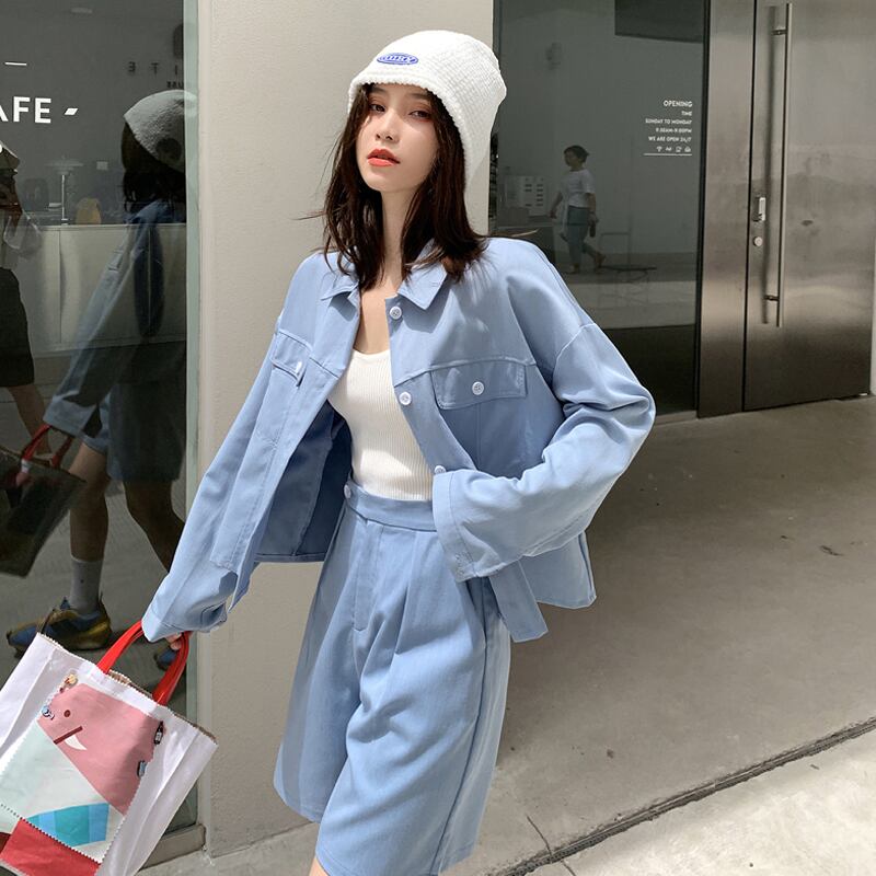 スプリングスタイルコート ハイウェストウェストワイドレッグショーツ レッド 春物 ブルマー ワイドパンツ スーパーモール68522402798