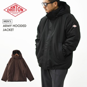 DANTON [ダントン] M ARMY HOODED JACKET [DT-A0030TPR] アーミーフーデッドジャケット・アーミー ダウンジャケット・フードジャケット・ミリタリーウェア・ラグランスリーブ・MEN'S [2025AW]
