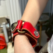 ブレスレット コブラ カウハイド
