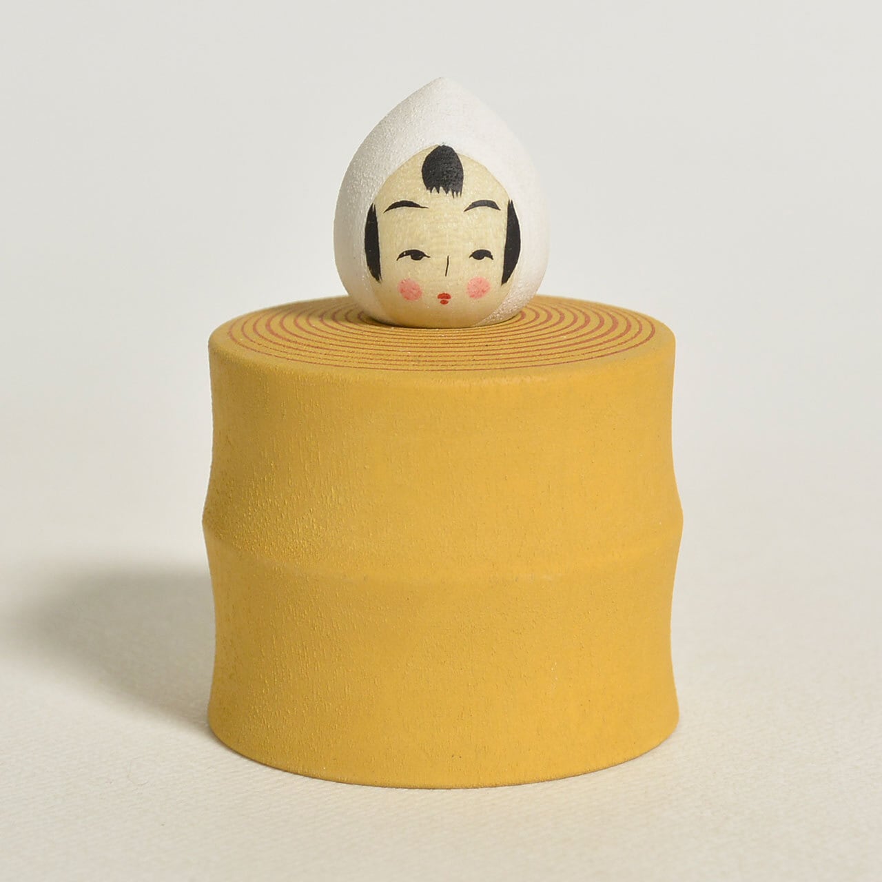 バウムクーヘンちゃんこけし 約1.5寸 約4.5cm 鈴木明 工人（作並系