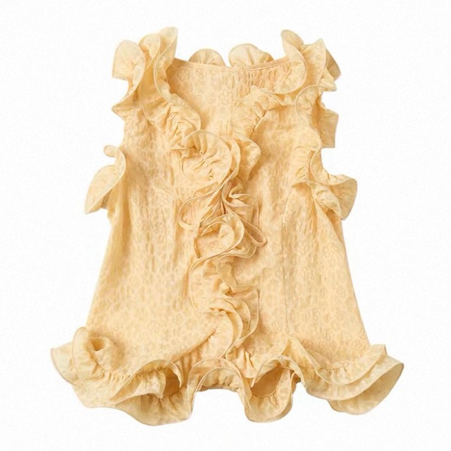 [OuttheBlue] Summer Flowers 3D Sleeveless Top