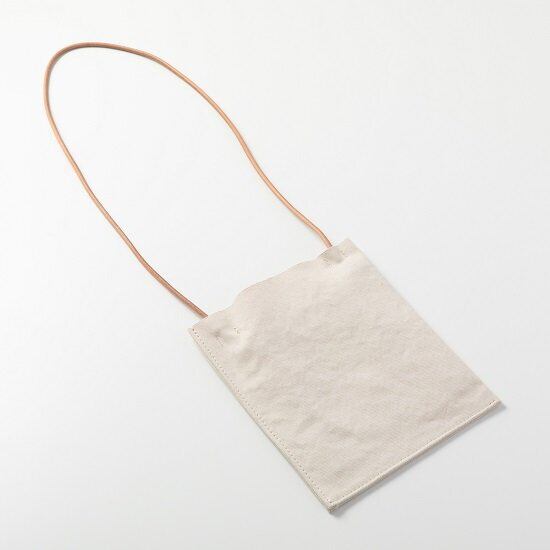 AMIACALVA(アミアカルヴァ) / Washed Canvas Sacosshe -WHITE-(A-076)