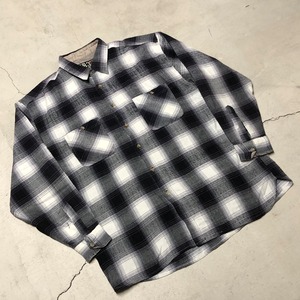 UB.352 CHECK SHIRT BLACK×WHITE